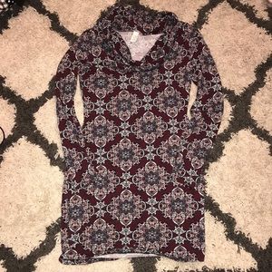 Charlotte Russe patterned sweater dress